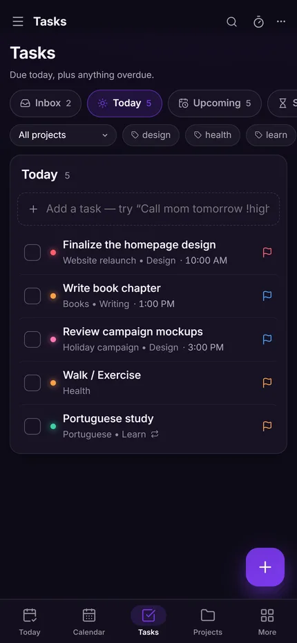 Tasks