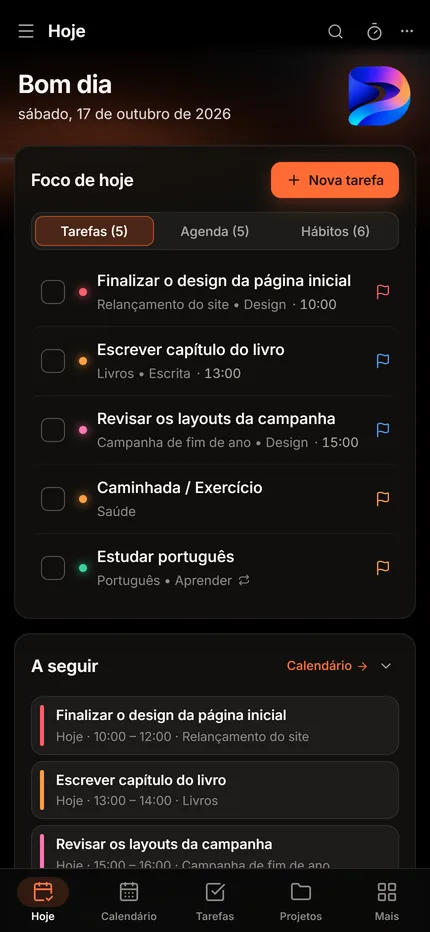 Hoje — Ember